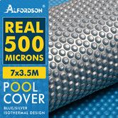 ALFORDSON Pool Cover 500 Microns Solar Blanket Swimming Isothermal 7X3.5M