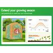 ALFORDSON Greenhouse Gabled Shed Walk-in Green House 8 Shelves Cover 1.45x1.45x2m