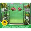 ALFORDSON Greenhouse Gabled Shed Walk-in Green House 8 Shelves Cover 1.45x1.45x2m