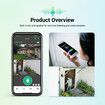 4G Home Security Camerax2 Solar Powered Wireless CCTV Outdoor House Surveillance LTE Cellular Spy System with Dual Lens 4MP PTZ Motion Sensor Batteries