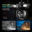 4G Home Security Camerax2 Solar Powered Wireless CCTV Outdoor House Surveillance LTE Cellular Spy System with Dual Lens 4MP PTZ Motion Sensor Batteries