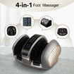 Foot Massager Machine Leg Calf Arm Electric Shiatsu Kneading Massage Device Home Portable with Heat LCD Timer LED Adjustable Bracket