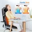 Full Body Massage Cushion Shiatsu Back Neck Massager Chair Pad Massaging Seat Kneading Rolling Heat Vibration with Remote Pillow Homasa