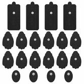 TENS/EMS Unit Replacement Pads 20 Pack 3.5mm Snap Electrode Patches for Electrotherapy, Reusable Self-Adhesive Electrodes Pads