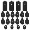 TENS/EMS Unit Replacement Pads 20 Pack 3.5mm Snap Electrode Patches for Electrotherapy, Reusable Self-Adhesive Electrodes Pads