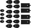 TENS/EMS Unit Replacement Pads 20 Pack 3.5mm Snap Electrode Patches for Electrotherapy, Reusable Self-Adhesive Electrodes Pads