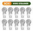 50ps Fence Wire Strainers Inline Ratchet Fencing Tensioners Crimpers Crimping Tight Straining Tool Galvanised Steel Aluminium for Farm Garden Yard