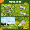 25pcs Fence Wire Strainers Ratchet Fencing Tensioners Ratchet Crimpers Straining Crimping Tight Tool Aluminium Galvanised Steel for Farm Garden Yard