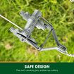 25pcs Fence Wire Strainers Ratchet Fencing Tensioners Ratchet Crimpers Straining Crimping Tight Tool Aluminium Galvanised Steel for Farm Garden Yard