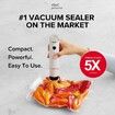 Vacuum Sealer, vacuum sealer for food, handheld vacuum sealer, compact vacuum sealer Vacuum Sealer 5 Bags