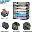 Desk Organizer File Holder 6-Tier File Organiser Paper Sorter Organizer for Letter A4 Office File