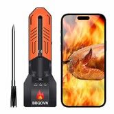 WiFi & Bluetooth Wireless Meat Thermometer with Ambient Temp Remote Monitoring for BBQ Grill,Oven,Smoker,Air Fryer