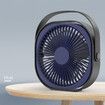 Mini Small Electric Fan, Portable USB Charging Personal Fans for Home Office (Blue)