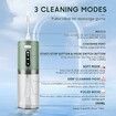 Water Flosser for Teeth Cordless, Oral Irrigator, Rechargeable Dental Water Jet with 280ML Water Tank and 5 Jet Tips for Travel Home (Green)