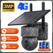Solar Hunting Security Camera 4G Outdoor with 3MP 360° PTZ PIR Night Vision, Motion Detection, Two-Way Audio