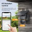 Solar Hunting Security Camera 4G Outdoor with 3MP 360° PTZ PIR Night Vision, Motion Detection, Two-Way Audio