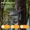 Solar Hunting Security Camera 4G Outdoor with 3MP 360° PTZ PIR Night Vision, Motion Detection, Two-Way Audio