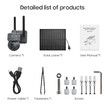 Solar Hunting Security Camera 4G Outdoor with 3MP 360° PTZ PIR Night Vision, Motion Detection, Two-Way Audio