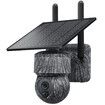 Solar Hunting Security Camera 4G Outdoor with 3MP 360° PTZ PIR Night Vision, Motion Detection, Two-Way Audio