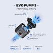 Portable Air Pump Rechargeable 5KPa Electric Air Pump with 1300 mAh for Inflating and Deflating - Ideal for Air Beds,Swimming Floats,Sleeping Pads