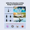 Portable Air Pump Rechargeable 5KPa Electric Air Pump with 1300 mAh for Inflating and Deflating - Ideal for Air Beds,Swimming Floats,Sleeping Pads