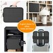 Document Organizer with Lock,Upgraded Heat Insulated Fireproof Waterproof Box 8 Layers File Organizer,Portable Home Travel Safe Storage