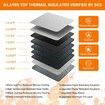 Document Organizer with Lock,Upgraded Heat Insulated Fireproof Waterproof Box 8 Layers File Organizer,Portable Home Travel Safe Storage (Silver)