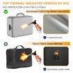Document Organizer with Lock,Upgraded Heat Insulated Fireproof Waterproof Box 8 Layers File Organizer,Portable Home Travel Safe Storage (Silver)