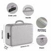 Document Organizer with Lock,Upgraded Heat Insulated Fireproof Waterproof Box 8 Layers File Organizer,Portable Home Travel Safe Storage (Silver)