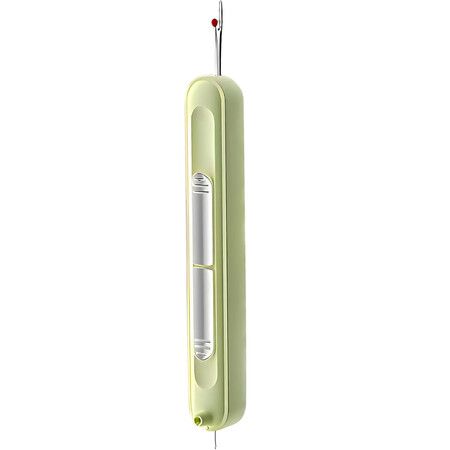 2 in 1 Automatic Needle Threaders Seam Ripper,Quilting Supplies Sewing Kit,Quick Sewing Machine Loop Needle Threaders,Green