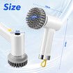 Electric Spin Scrubber Cordless Home Car Power Cleaning Brush 4 Heads for Toilet Bath Tub Tile Floor Wall Shower Grout Window Kitchen Sink