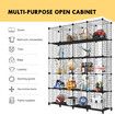 20 Cube Storage Organizer Ball Rack Wire Grid Bookshelf DIY Modular Clothes Cabinet Photo Toys Shelf Metal