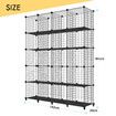 20 Cube Storage Organizer Ball Rack Wire Grid Bookshelf DIY Modular Clothes Cabinet Photo Toys Shelf Metal
