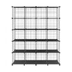 20 Cube Storage Organizer Ball Rack Wire Grid Bookshelf DIY Modular Clothes Cabinet Photo Toys Shelf Metal