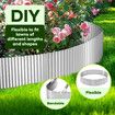 Garden Bed Edging Landscape Edge 20mx30cm Lawn Border Flower Plant Grass Path Fence DIY Flexible Corrugated Carbon Steel UV Resistant Roll Kit