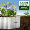 Garden Bed Edging Landscape Edge 20mx30cm Lawn Border Flower Plant Grass Path Fence DIY Flexible Corrugated Carbon Steel UV Resistant Roll Kit