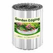 Garden Bed Edging Landscape Edge 20mx30cm Lawn Border Flower Plant Grass Path Fence DIY Flexible Corrugated Carbon Steel UV Resistant Roll Kit