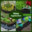 Garden Bed Edging Landscape Edge 10mx30cm Lawn Border Flower Plant Grass Path Fence DIY Flexible Corrugated UV Resistant Carbon Steel Roll Kit