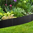 Garden Bed Edging Landscape Edge 10mx30cm Lawn Border Flower Plant Grass Path Fence DIY Flexible Corrugated UV Resistant Carbon Steel Roll Kit