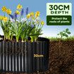 Garden Bed Edging Landscape Edge 10mx30cm Lawn Border Flower Plant Grass Path Fence DIY Flexible Corrugated UV Resistant Carbon Steel Roll Kit