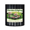 Garden Bed Edging Landscape Edge 10mx30cm Lawn Border Flower Plant Grass Path Fence DIY Flexible Corrugated UV Resistant Carbon Steel Roll Kit