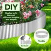 Garden Bed Edging Landscape Edge 10mx30cm Lawn Border Flower Plant Grass Path Fence DIY Flexible Corrugated UV Resistant Carbon Steel Roll Kit