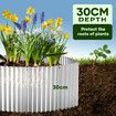 Garden Bed Edging Landscape Edge 10mx30cm Lawn Border Flower Plant Grass Path Fence DIY Flexible Corrugated UV Resistant Carbon Steel Roll Kit