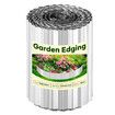 Garden Bed Edging Landscape Edge 10mx30cm Lawn Border Flower Plant Grass Path Fence DIY Flexible Corrugated UV Resistant Carbon Steel Roll Kit