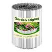 Garden Bed Edging Landscape Edge 10mx30cm Lawn Border Flower Plant Grass Path Fence DIY Flexible Corrugated UV Resistant Carbon Steel Roll Kit