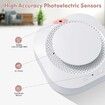Smoke Detector,Battery Operated Smoke Alarm with Photoelectric Technology,Fire Alarms Smoke Detectors with LED Indicator and Test Button (4 Pack)