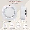 Smoke Detector,Battery Operated Smoke Alarm with Photoelectric Technology,Fire Alarms Smoke Detectors with LED Indicator and Test Button (4 Pack)