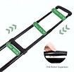 Folding Hand Truck, 100kgs Heavy Duty Luggage Cart, Utility Dolly Platform Cart with 6 Wheels & 2 Elastic Ropes for Luggage,Shopping, Office Use,Black