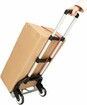 Professional Heavy-Duty 70kgs Capacity Aluminum Folding Hand Truck/Luggage Cart With Adjustable Handle, Folding Away Wheels, And Bungee Cord