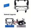 Professional Heavy-Duty 70kgs Capacity Aluminum Folding Hand Truck/Luggage Cart With Adjustable Handle, Folding Away Wheels, And Bungee Cord